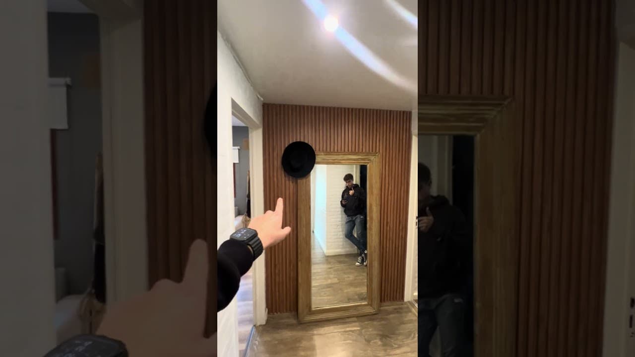Revestimiento de Interior de WPC con espejo