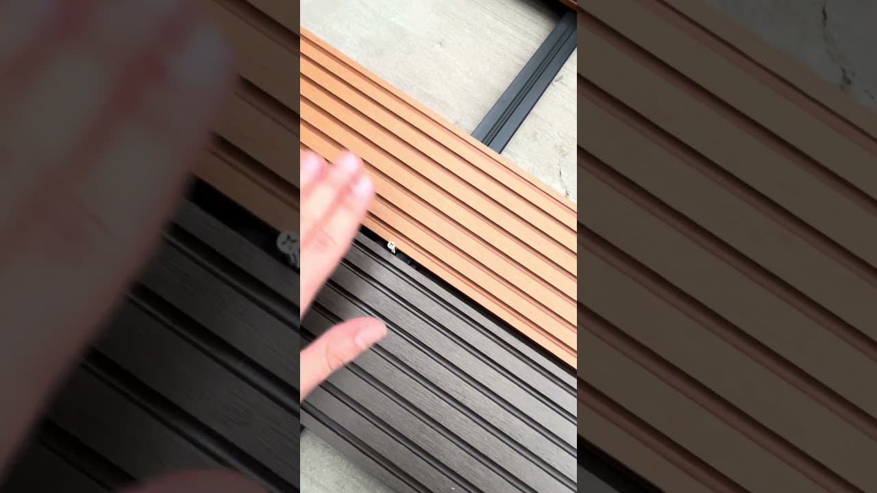 Fijación deck de WPC