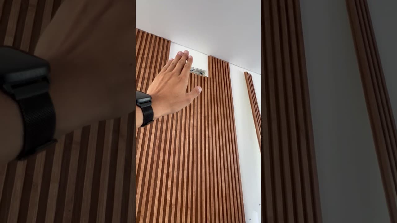 Instalacion de Wall Panels atras de la tele