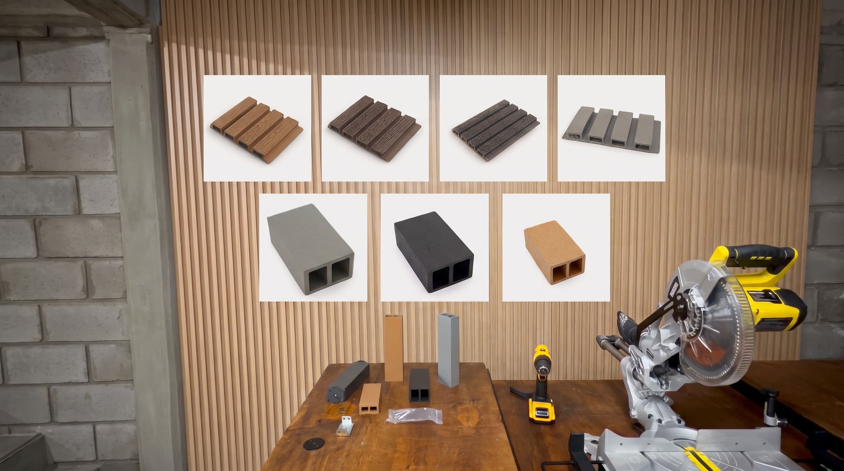 Revestimientos de exterior WPC: Wall Panel Exterior y Tubos